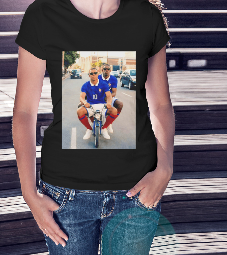 Kylian Mbappé Ousmane Dembélé France Team Jersey T-Shirt