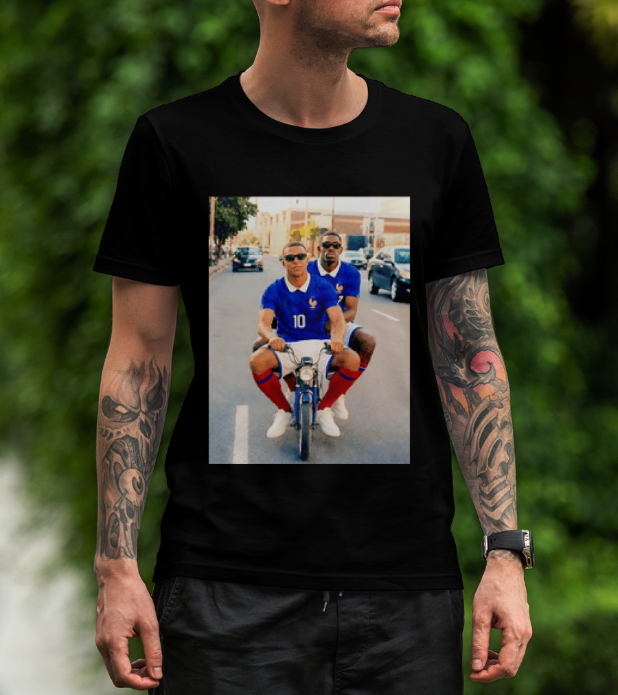Kylian Mbappé Ousmane Dembélé France Team Jersey T-Shirt