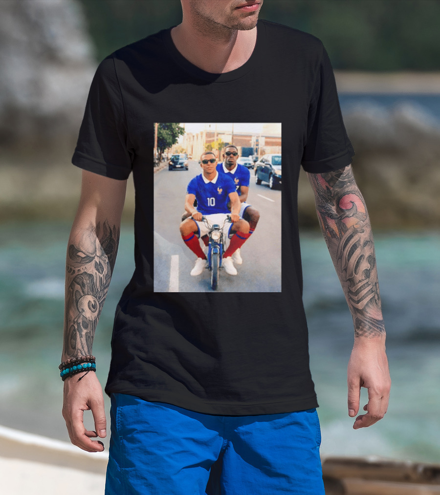 Kylian Mbappé Ousmane Dembélé France Team Jersey T-Shirt