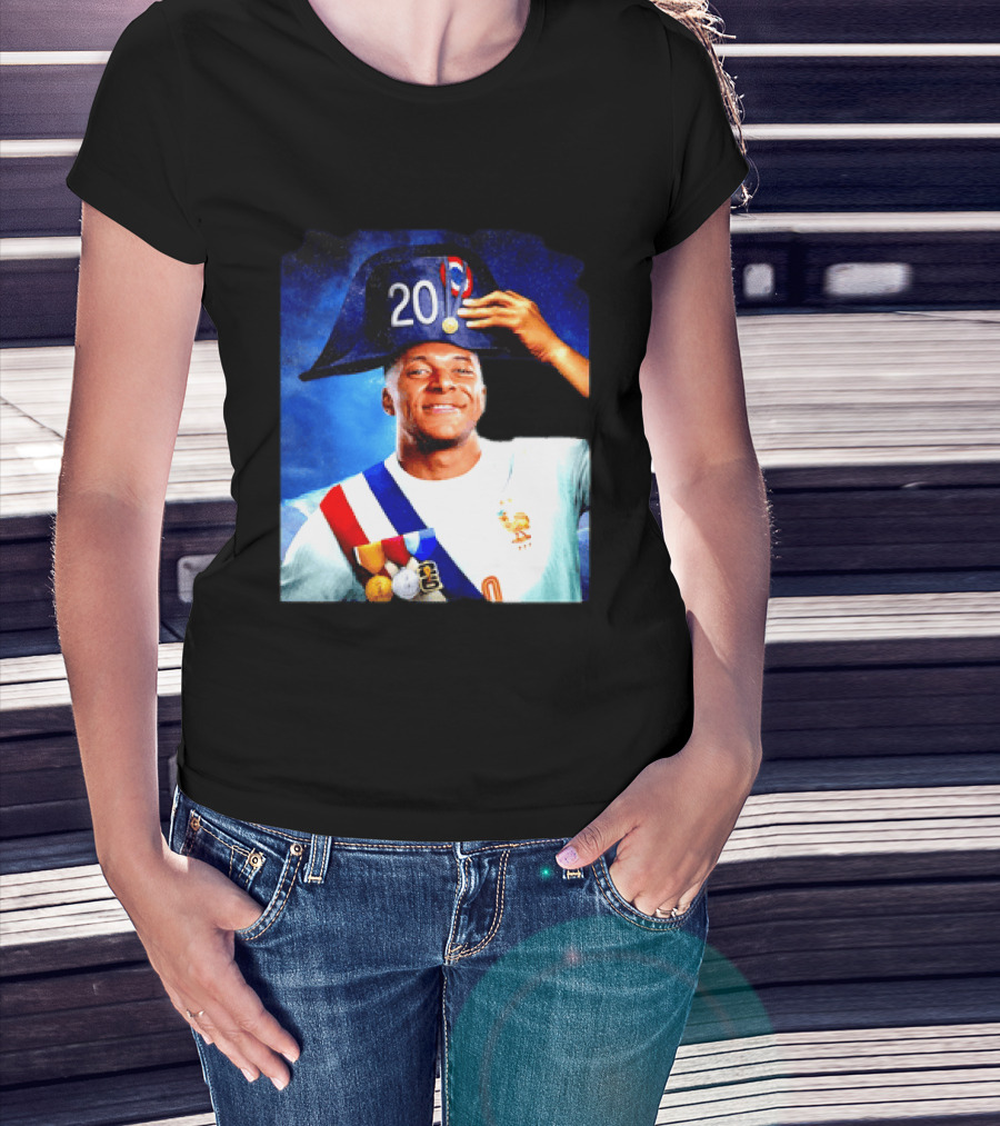 Kylian Mbappé France National Team 2026 Captain No 20 Napoleon Hat T-Shirt