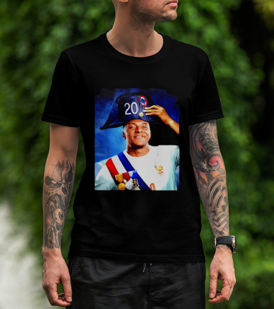 Kylian Mbappé France National Team 2026 Captain No 20 Napoleon Hat T-Shirt
