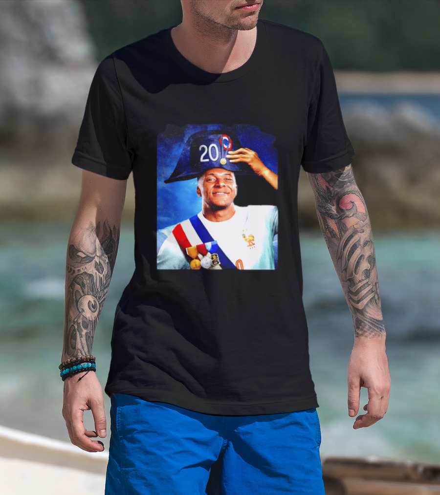 Kylian Mbappé France National Team 2026 Captain No 20 Napoleon Hat T-Shirt