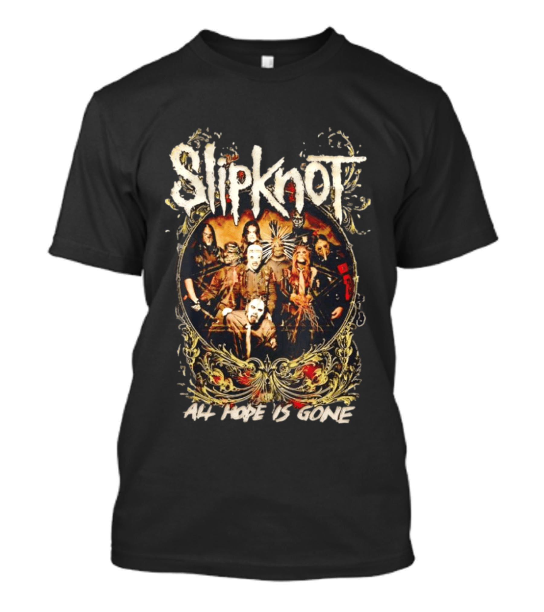 Slipknot All Hope Is Gone Band Concert Group Photo T-Shirt