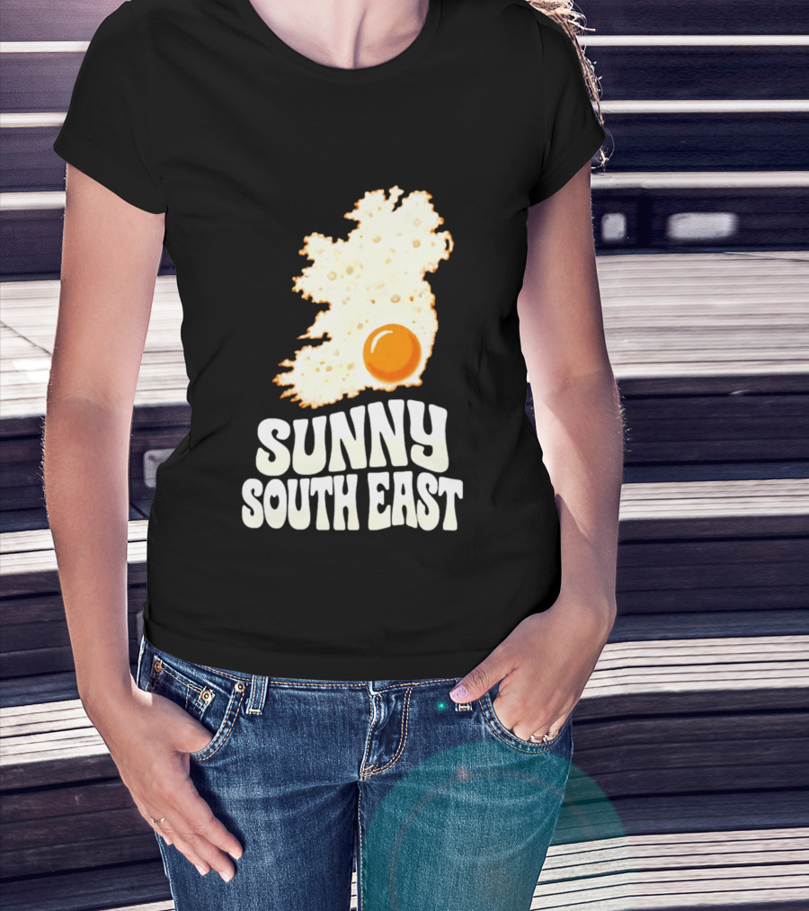 Sunny South East Ireland Fried Egg Map T-Shirt