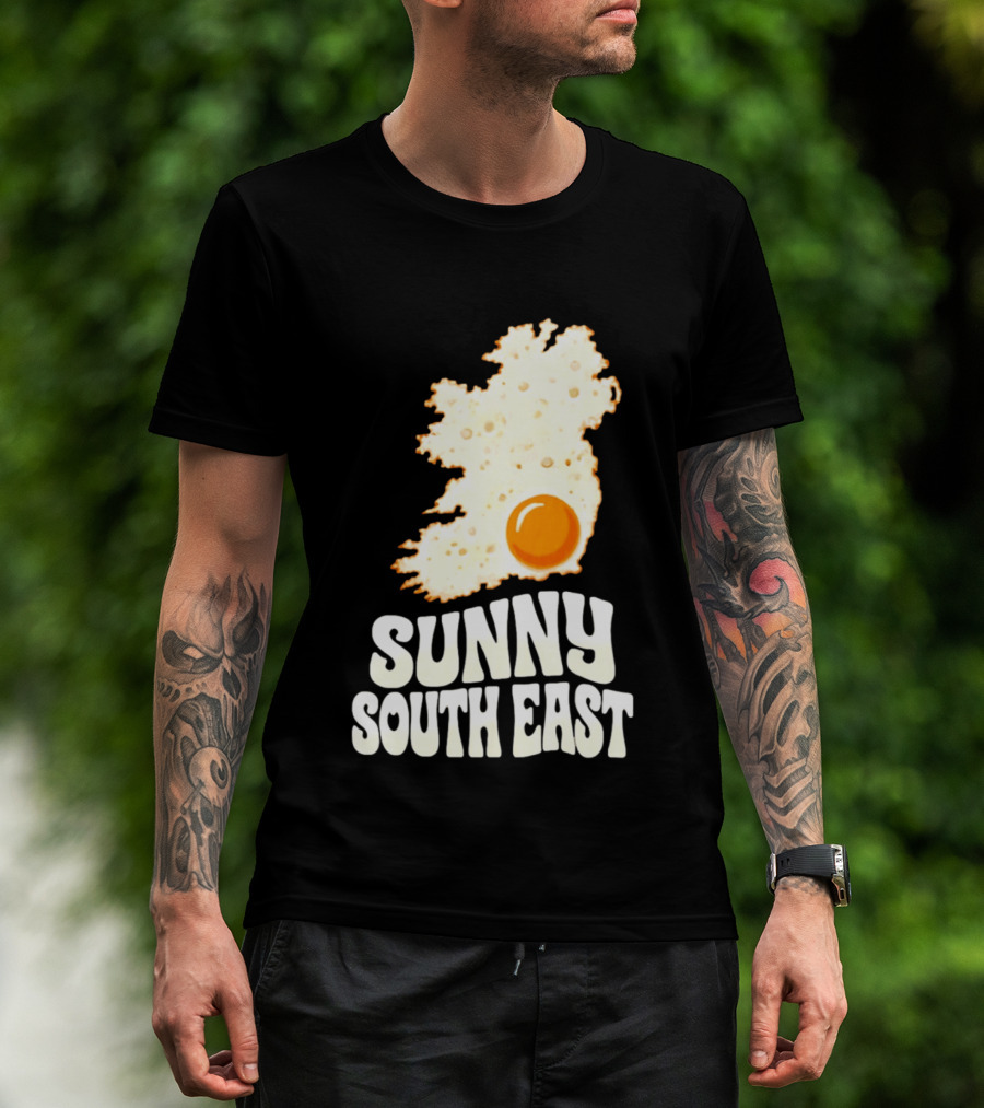 Sunny South East Ireland Fried Egg Map T-Shirt