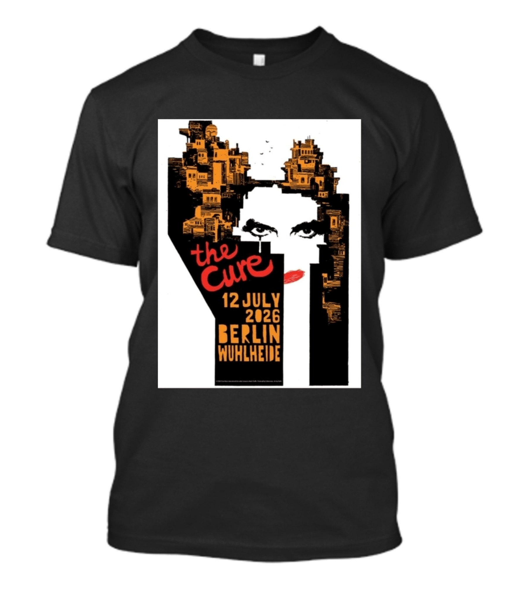 The Cure 12 July 2026 Berlin Wuhlheide Event Limited Edition T-Shirt
