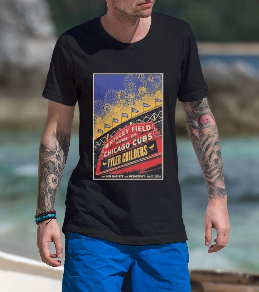 Tyler Childers Wrigley Field Home Of Chicago Cubs Event July 12 2026 T-Shirt