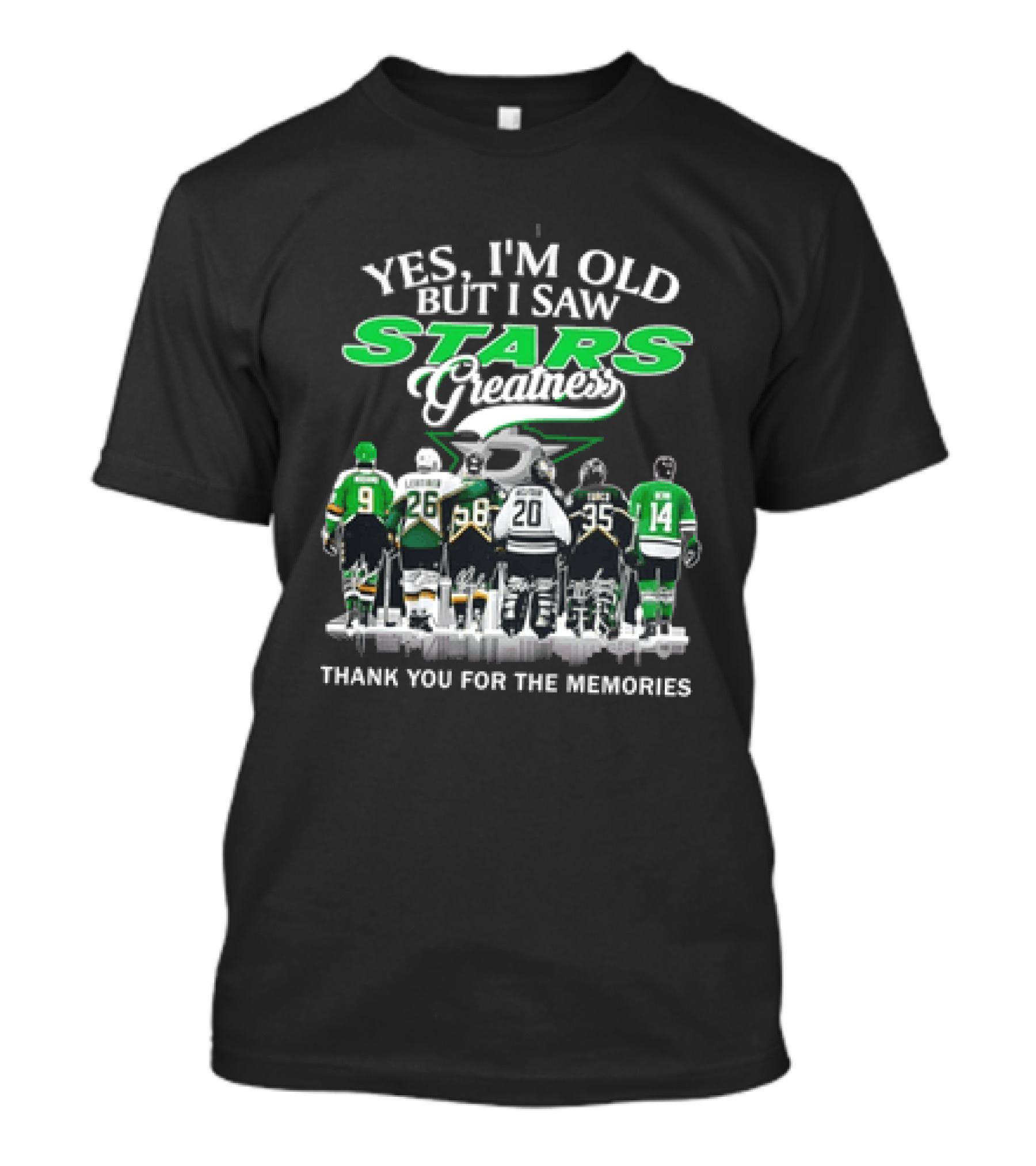 Yes I'm Old But I Saw Stars Greatness Thank You For The Memories T-Shirt
