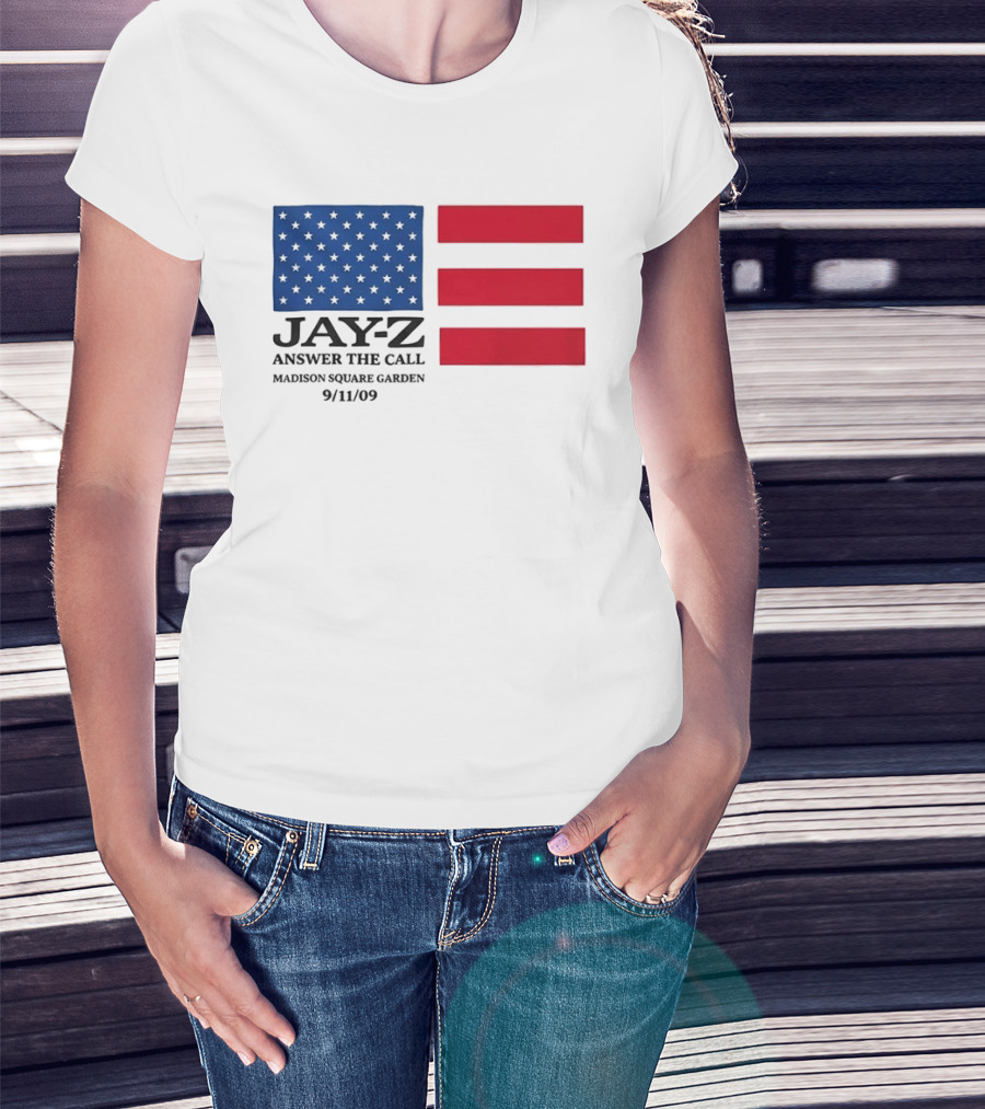 Jay Z Answer The Call Madison Square Garden 9/11/09 T-Shirt