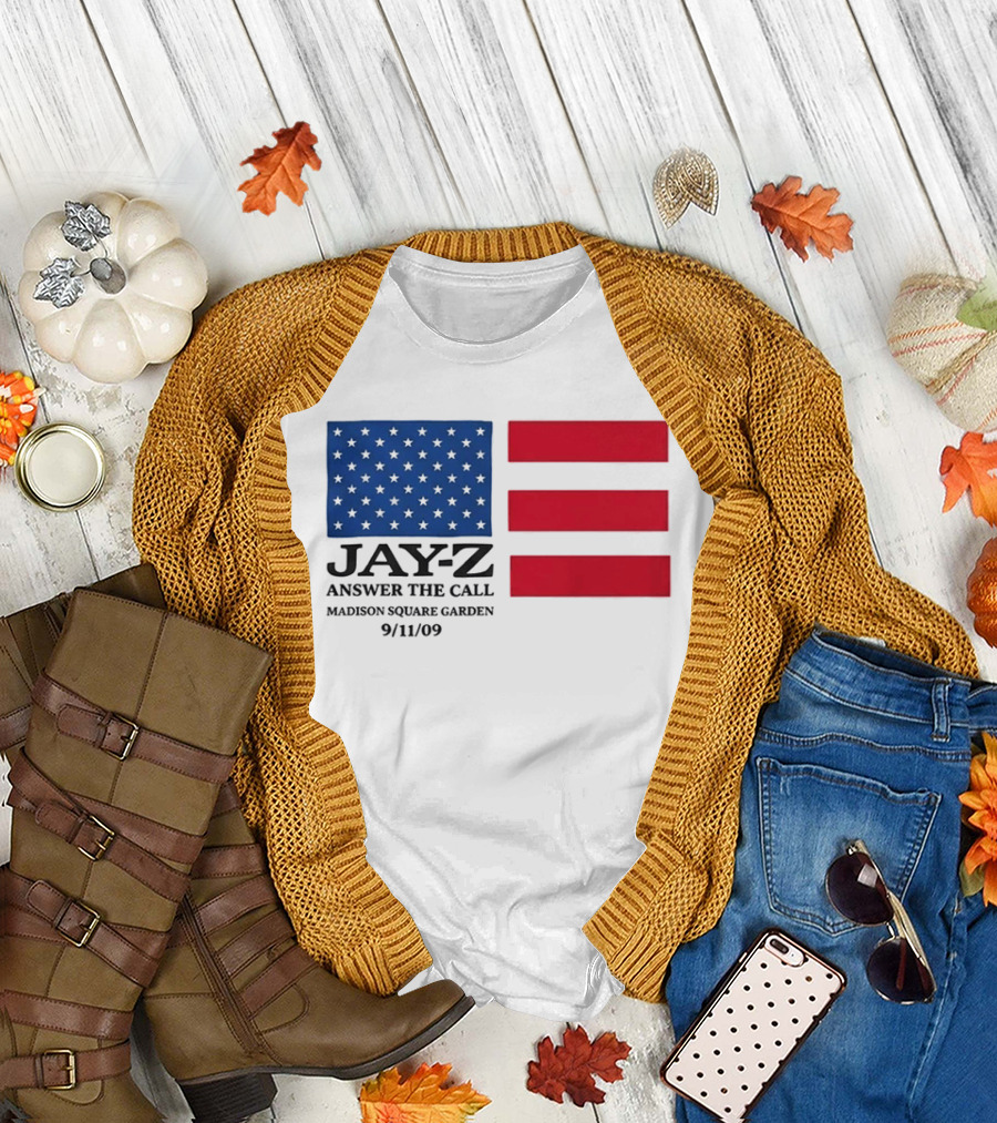 Jay Z Answer The Call Madison Square Garden 9/11/09 T-Shirt