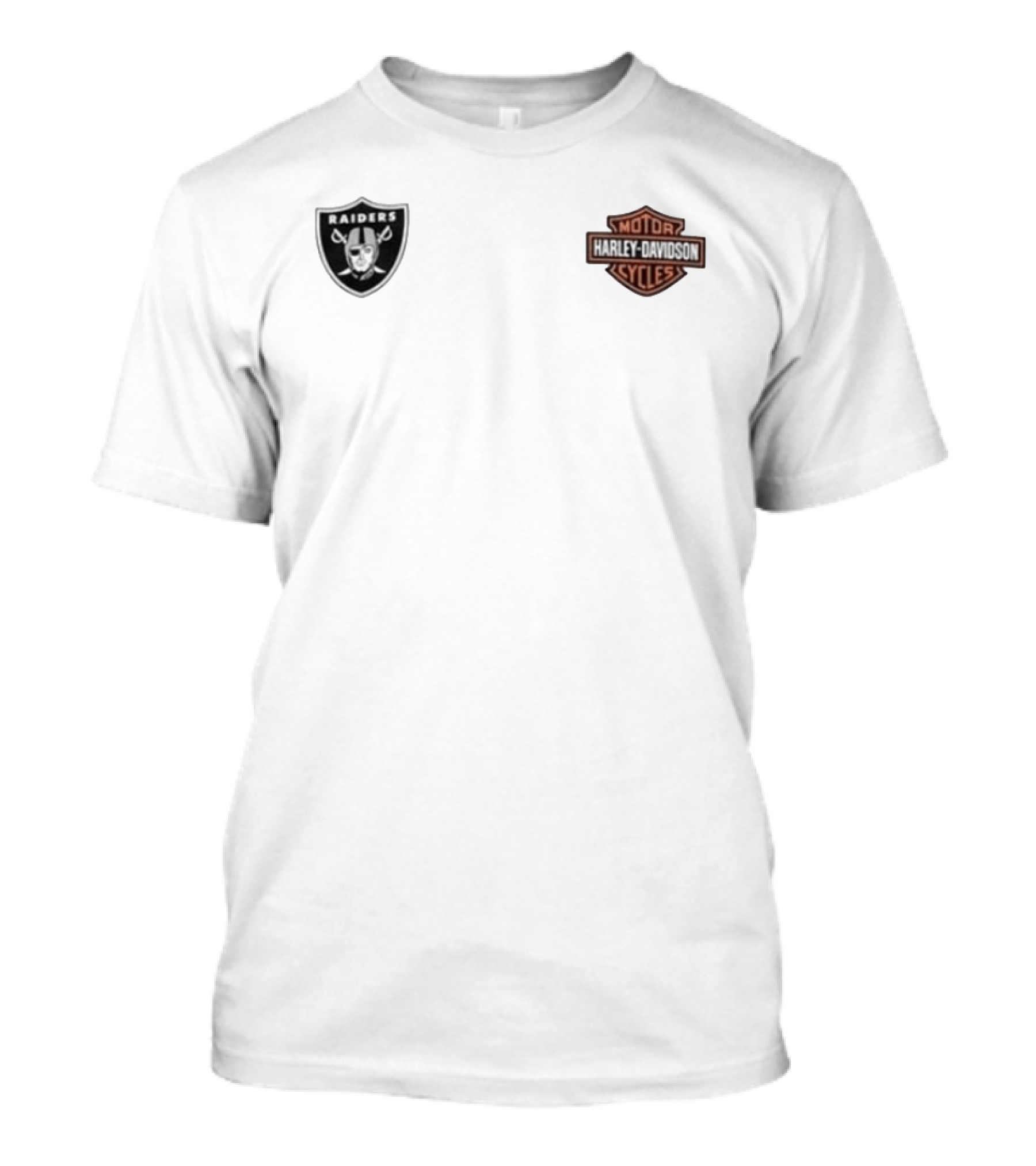 Las Vegas Raiders Harley Davidson Ride Loud Sundays Roll Built For Game Day T-Shirt