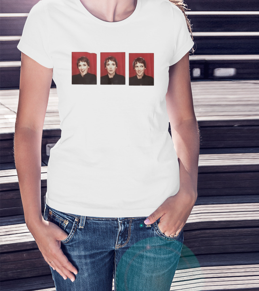 Winona Ryder 90s Photo Booth Strip Nostalgia Actress Vintage Aesthetic T-Shirt