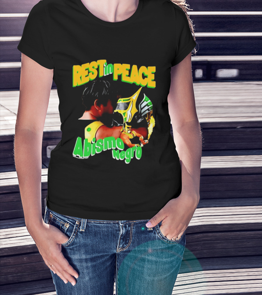 REST In PEACE Abismo Negro Lucha Libre AAA Professional Wrestling T-Shirt