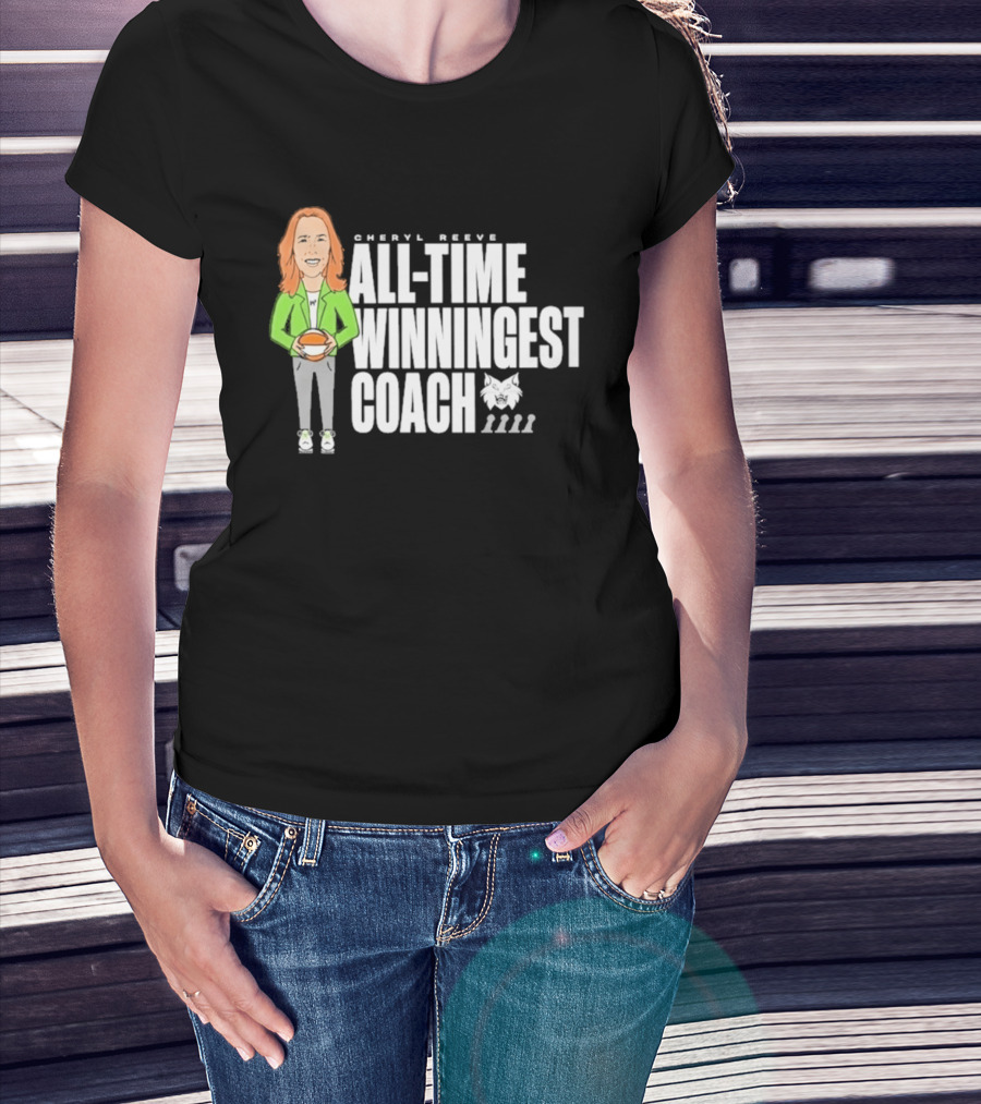Cheryl Reeve All Time Winningest Coach Iconic Basketball Champion Recognition T-Shirt