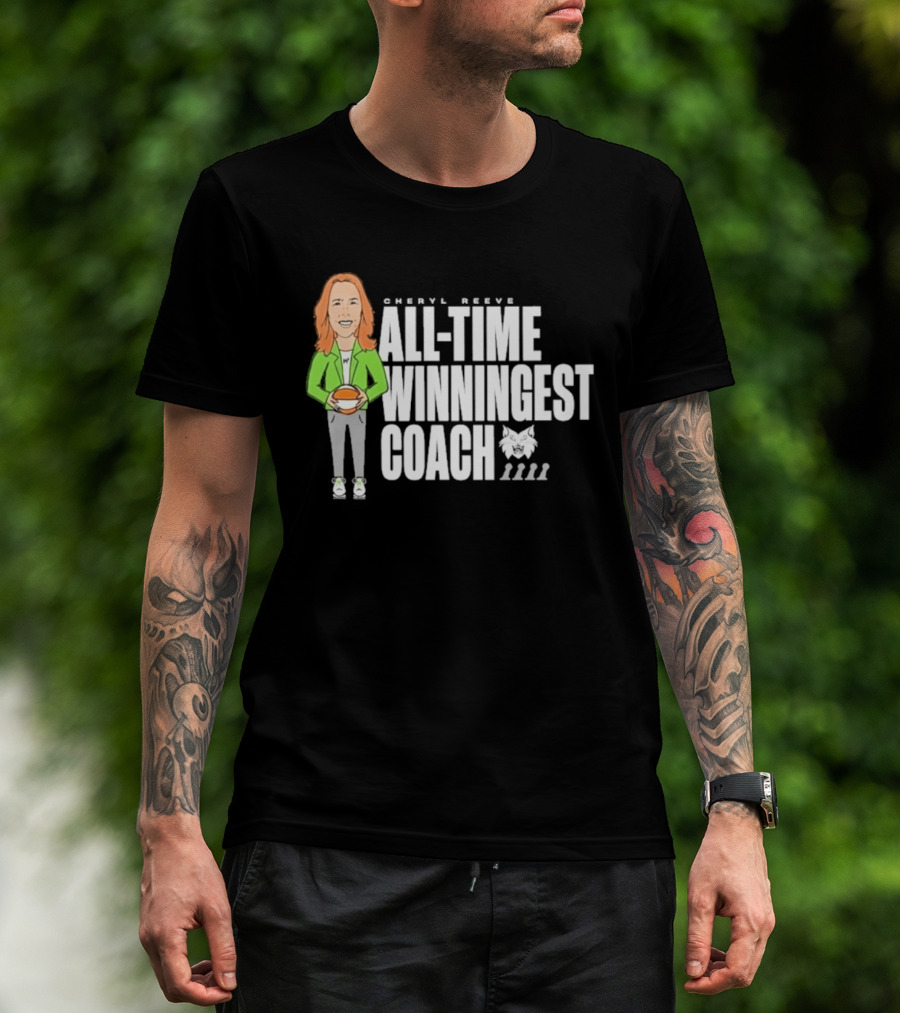 Cheryl Reeve All Time Winningest Coach Iconic Basketball Champion Recognition T-Shirt
