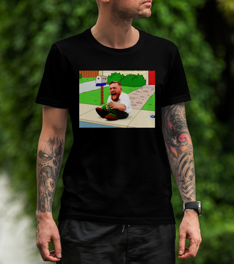 Family Guy Conor McGregor Laughing Curb Scene T-Shirt
