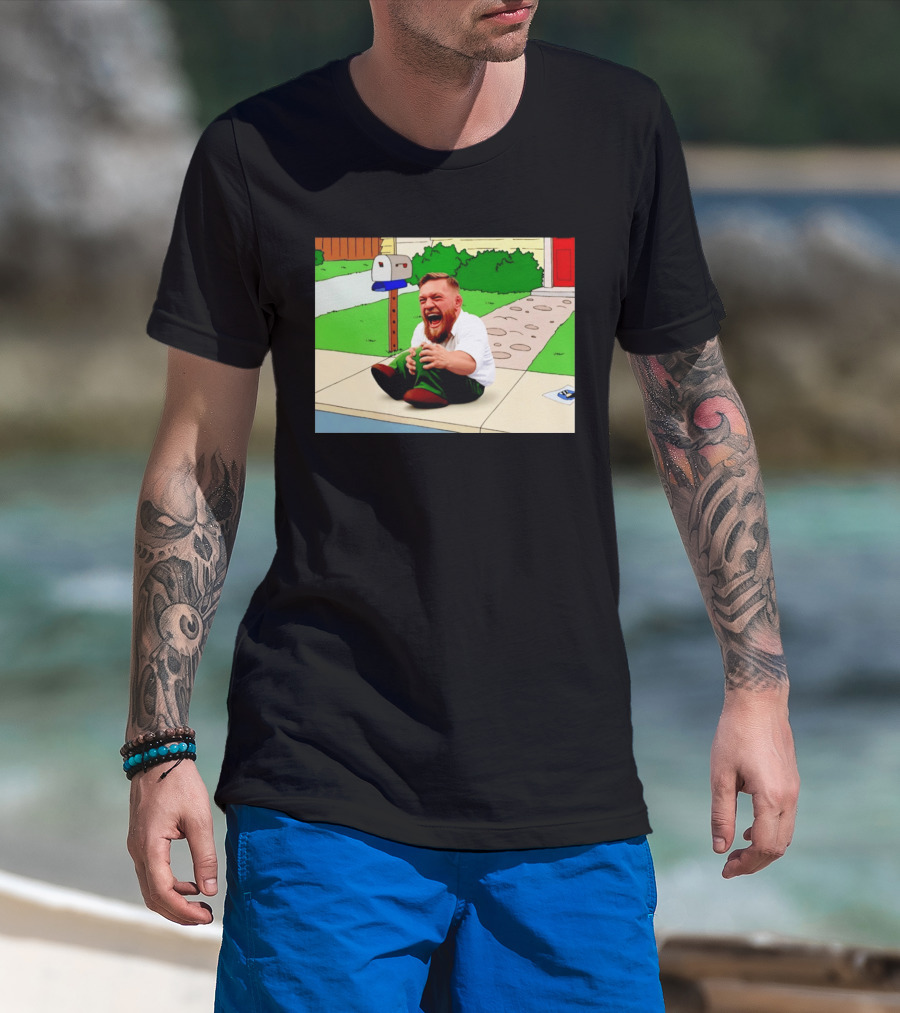 Family Guy Conor McGregor Laughing Curb Scene T-Shirt