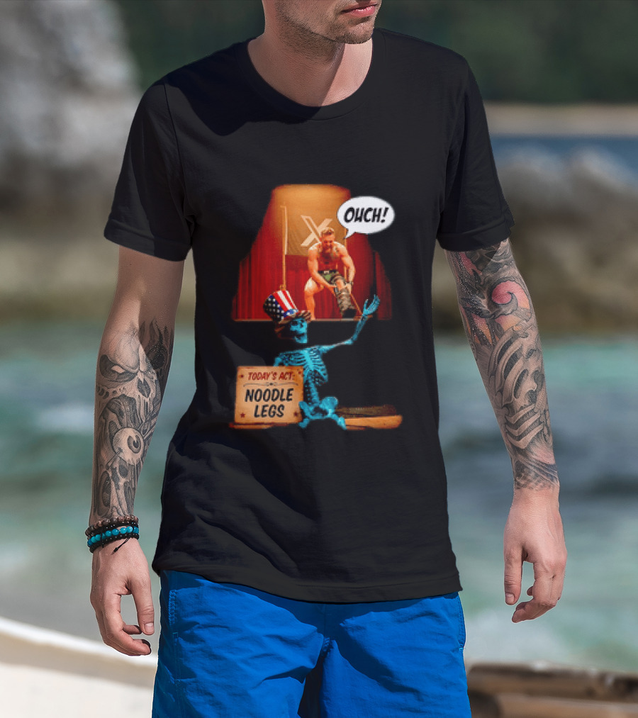 Conor McGregor One Minute Man Ouch Today's Act Noodle Legs Skeleton Comedy T-Shirt