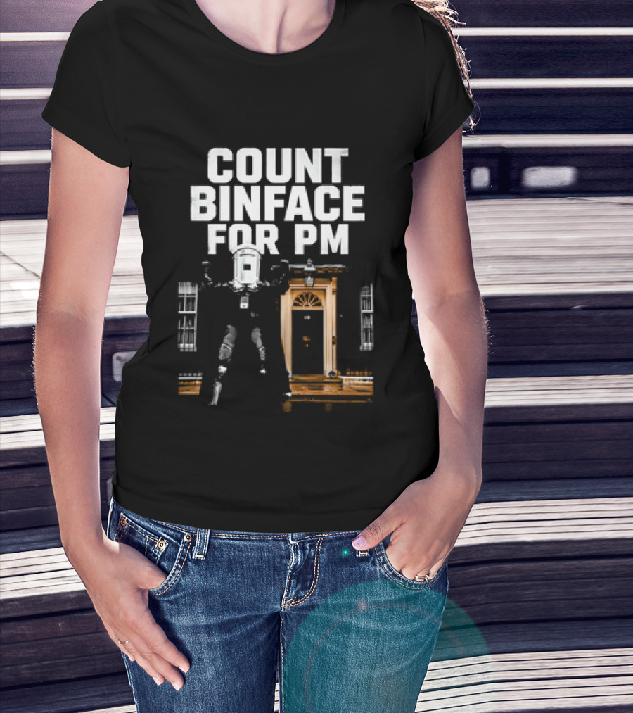 Count Binface For PM With Iconic British Doorway T-Shirt