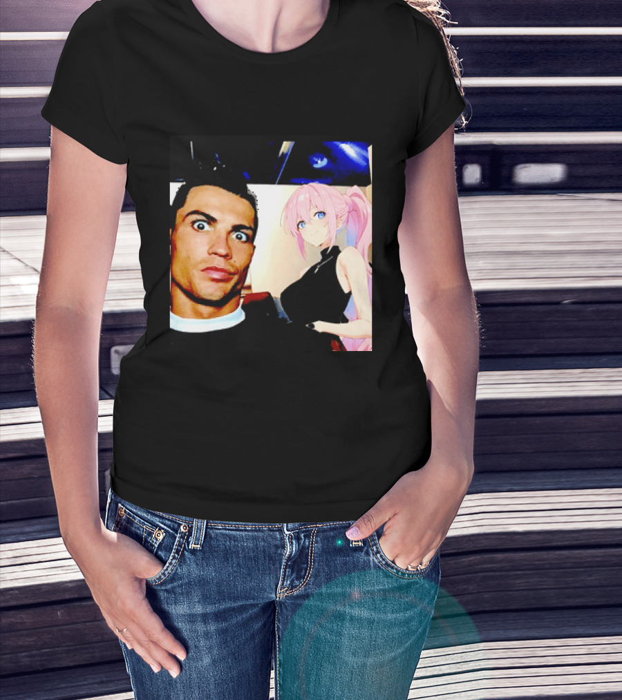 Cristiano Ronaldo Shikimori Anime Manga Collaboration T-Shirt