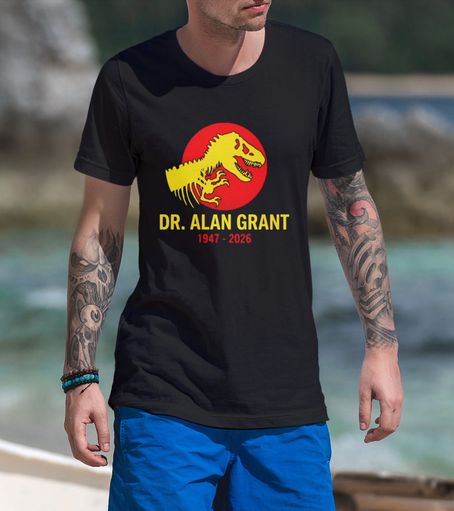Dr. Alan Grant 1947 2026 Memorial Rex T-Shirt