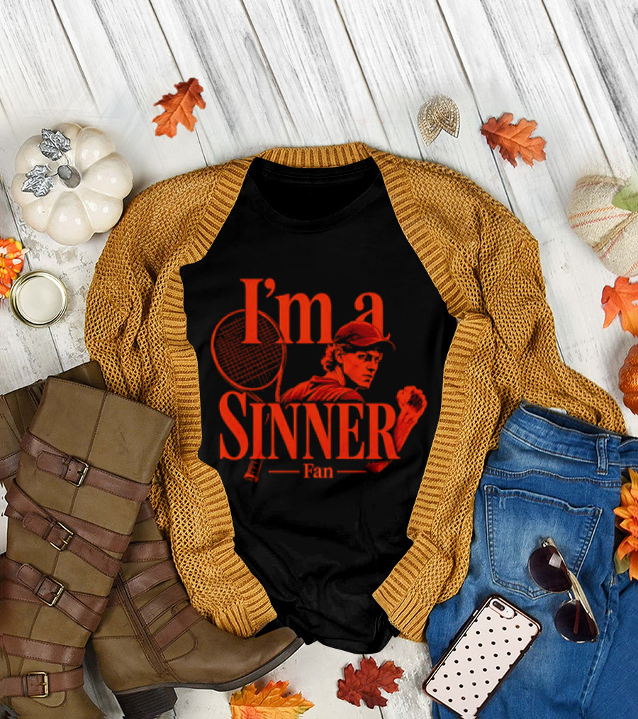 I'm a Sinner Jannik Sinner Fan Tennis Player T-Shirt