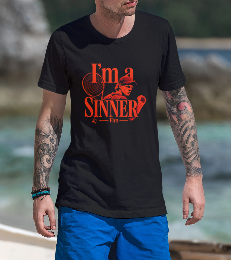 I'm A Sinner Jannik Sinner Fan Tennis Player T-Shirt