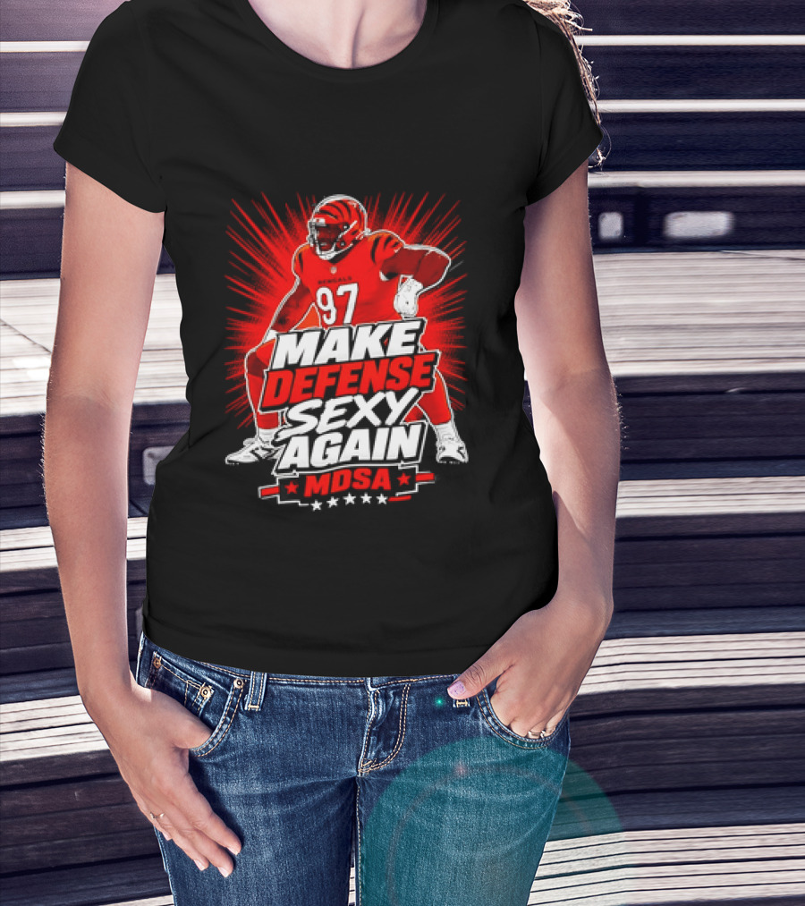 Kamron Neal Cincinnati Bearcats Make Defense Sexy Again MDSA Football 97 T-Shirt