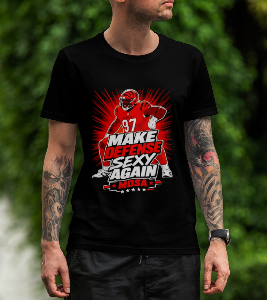 Kamron Neal Cincinnati Bearcats Make Defense Sexy Again MDSA Football 97 T-Shirt