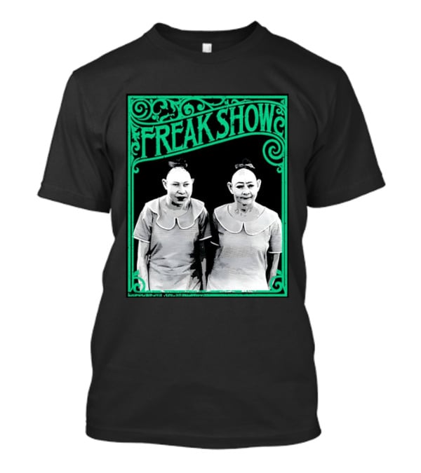 Freak Show Vintage Circus Sideshow Twins T-Shirt