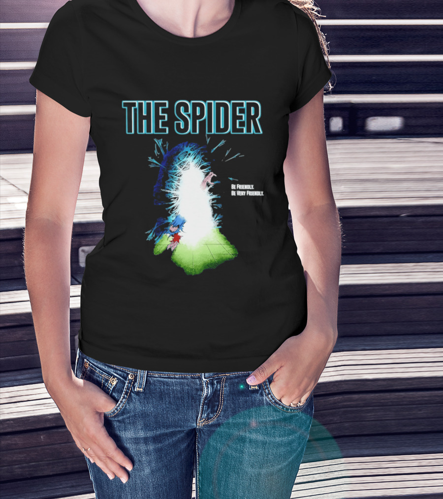 The Spider Be Friendly Be Very Friendly Comic Explosion T-Shirt