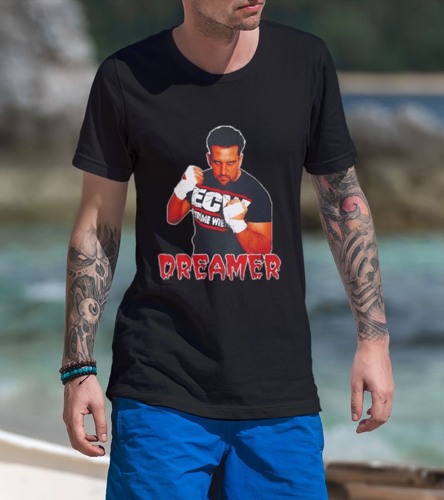 ECW Extreme Wrestling Tommy Dreamer Fighting T-Shirt