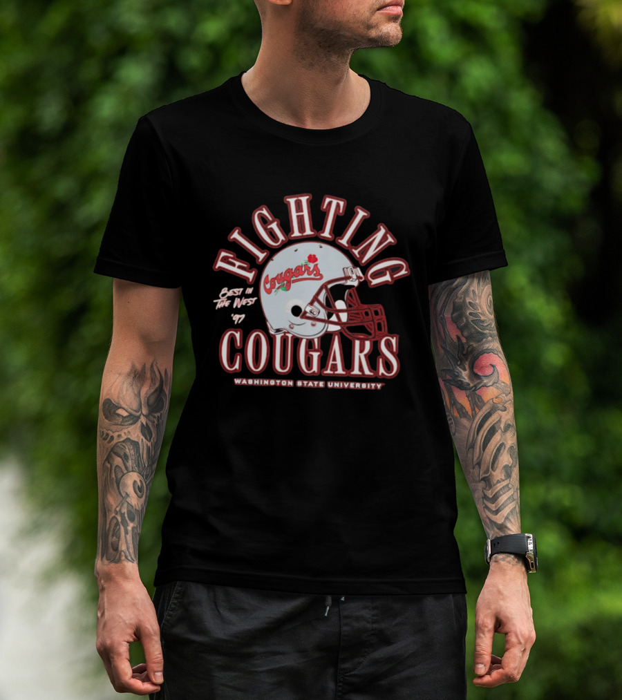 Fighting Cougars Washington State University Best In The West '97 T-Shirt