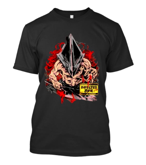 Pyramid Head Silent Hill Infected Zone Horror T-Shirt