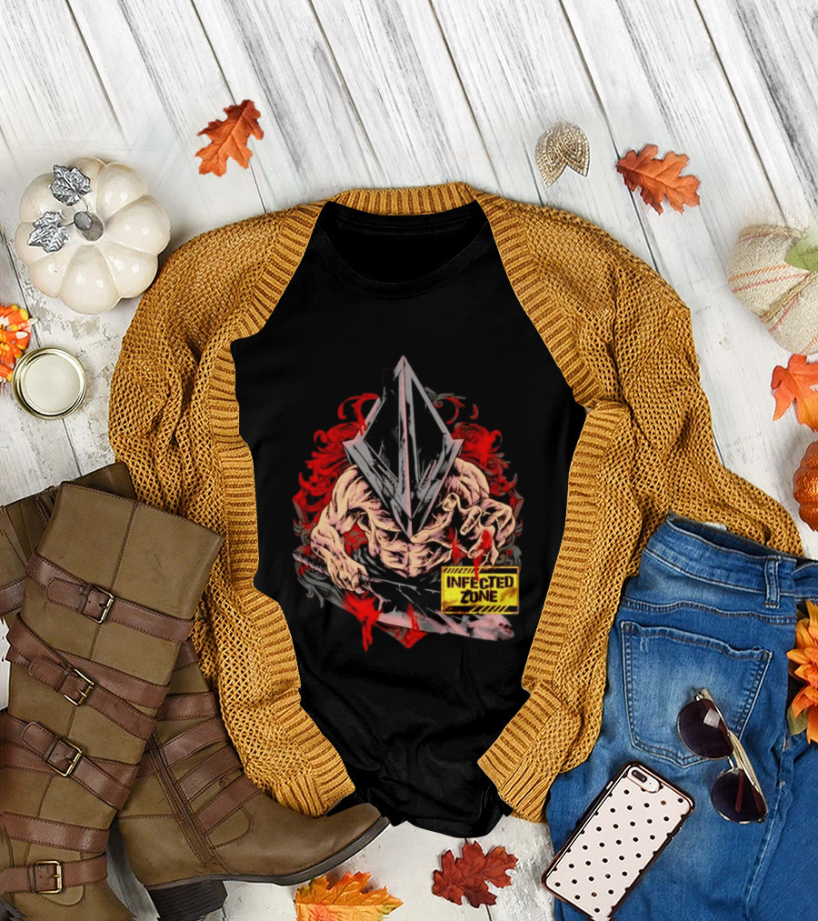 Pyramid Head Silent Hill Infected Zone Horror T-Shirt