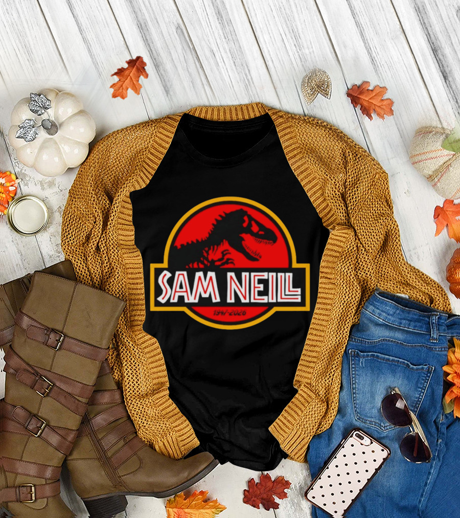 Sam Neill 1947 2026 Jurassic Park Rex T-Shirt