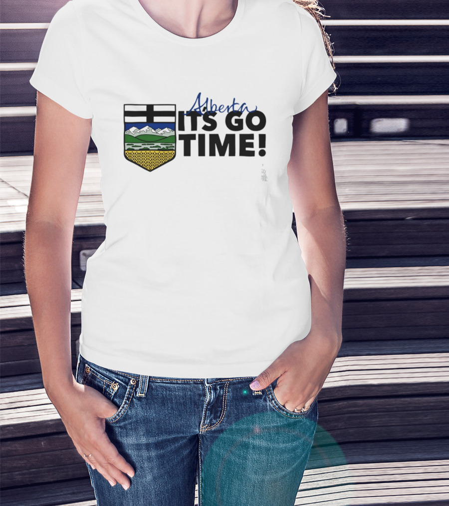 Alberta It's Go Time Coat Of Arms Provincial Pride T-Shirt