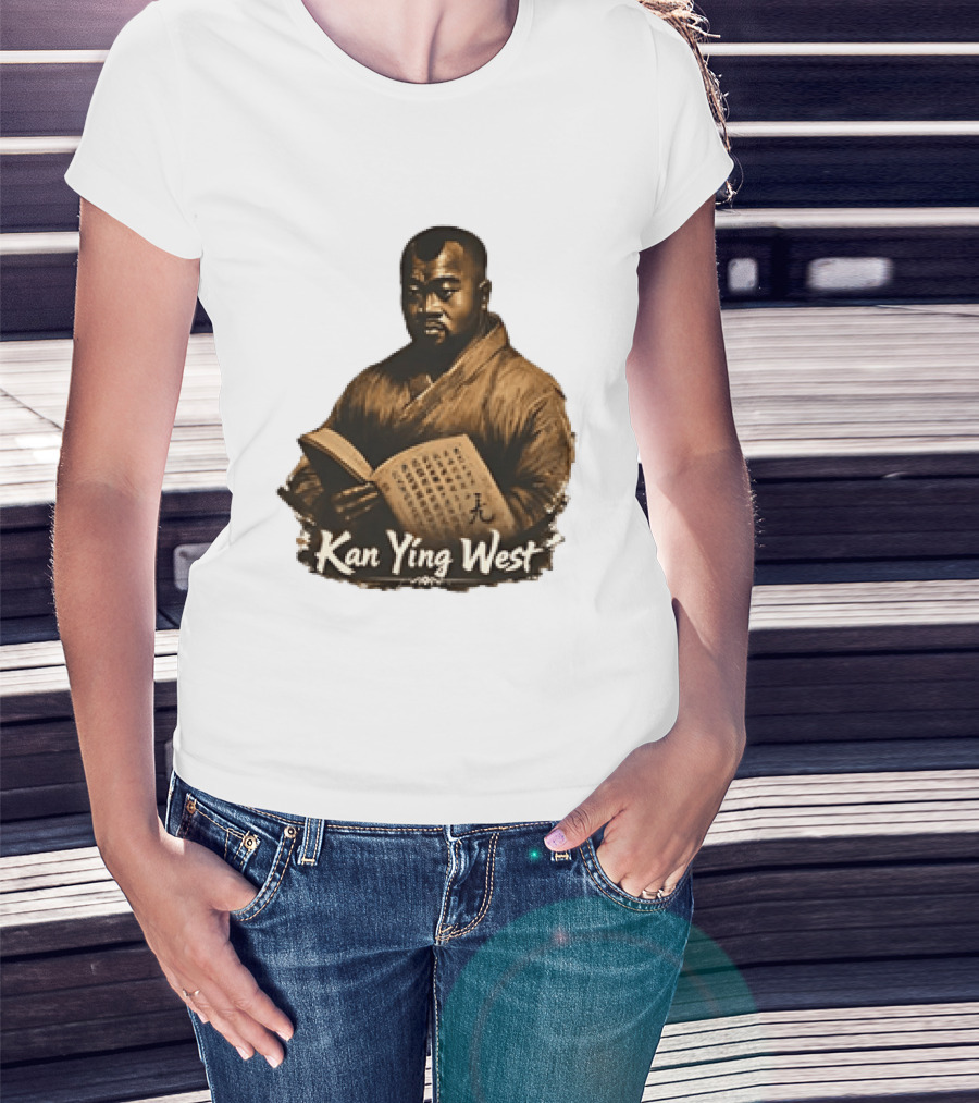 Kan Ying West Book Meme Kanye Mashup T-Shirt