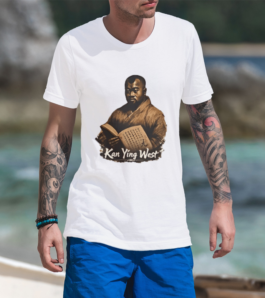 Kan Ying West Book Meme Kanye Mashup T-Shirt