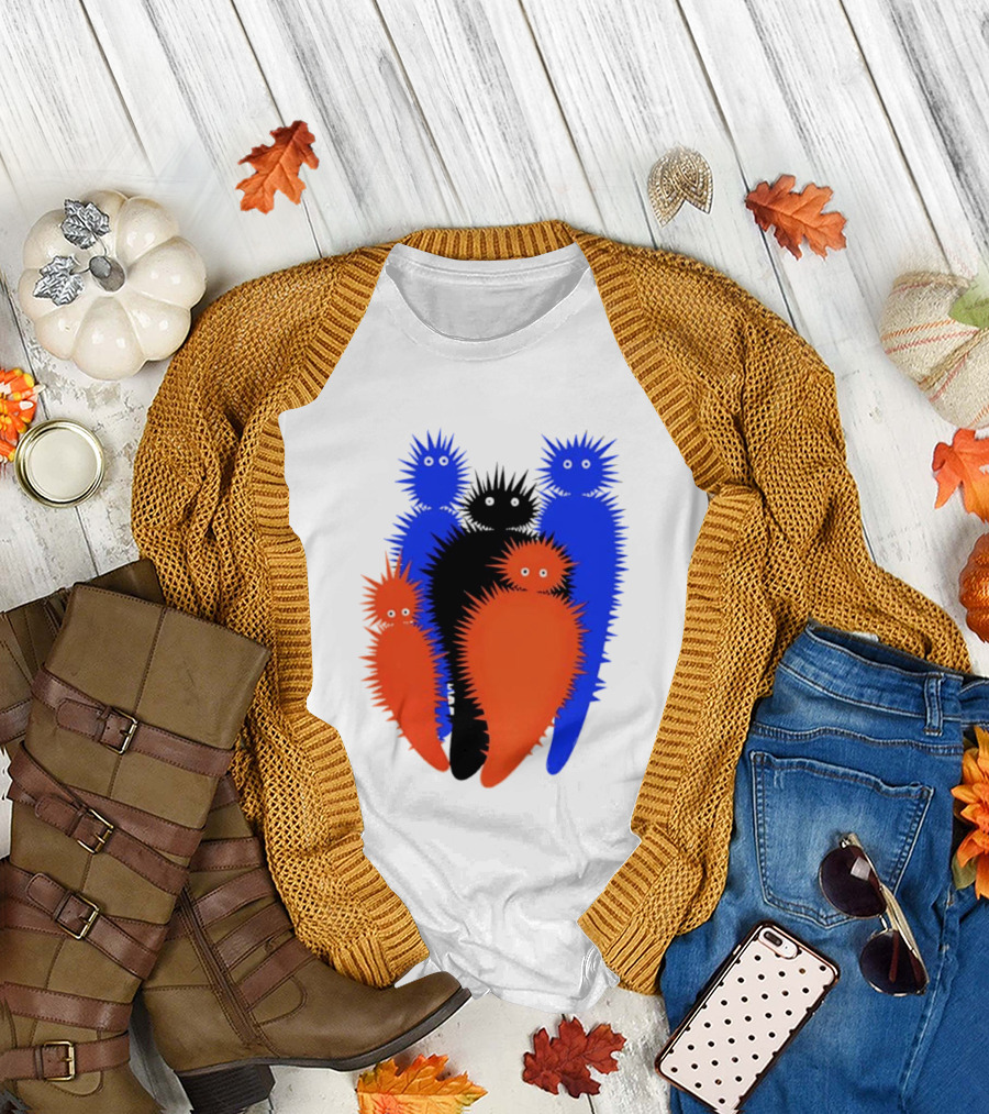 Hollerbaum And Schmidt Julius Klinger 1909 Spiky Colorful Creatures T-Shirt
