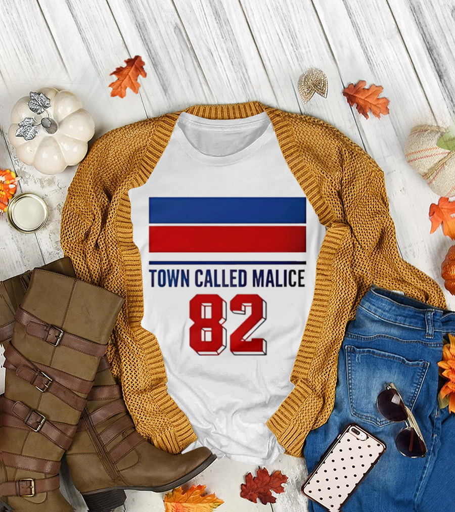 The Jam Town Called Malice 82 Red and Blue Bars T-Shirt