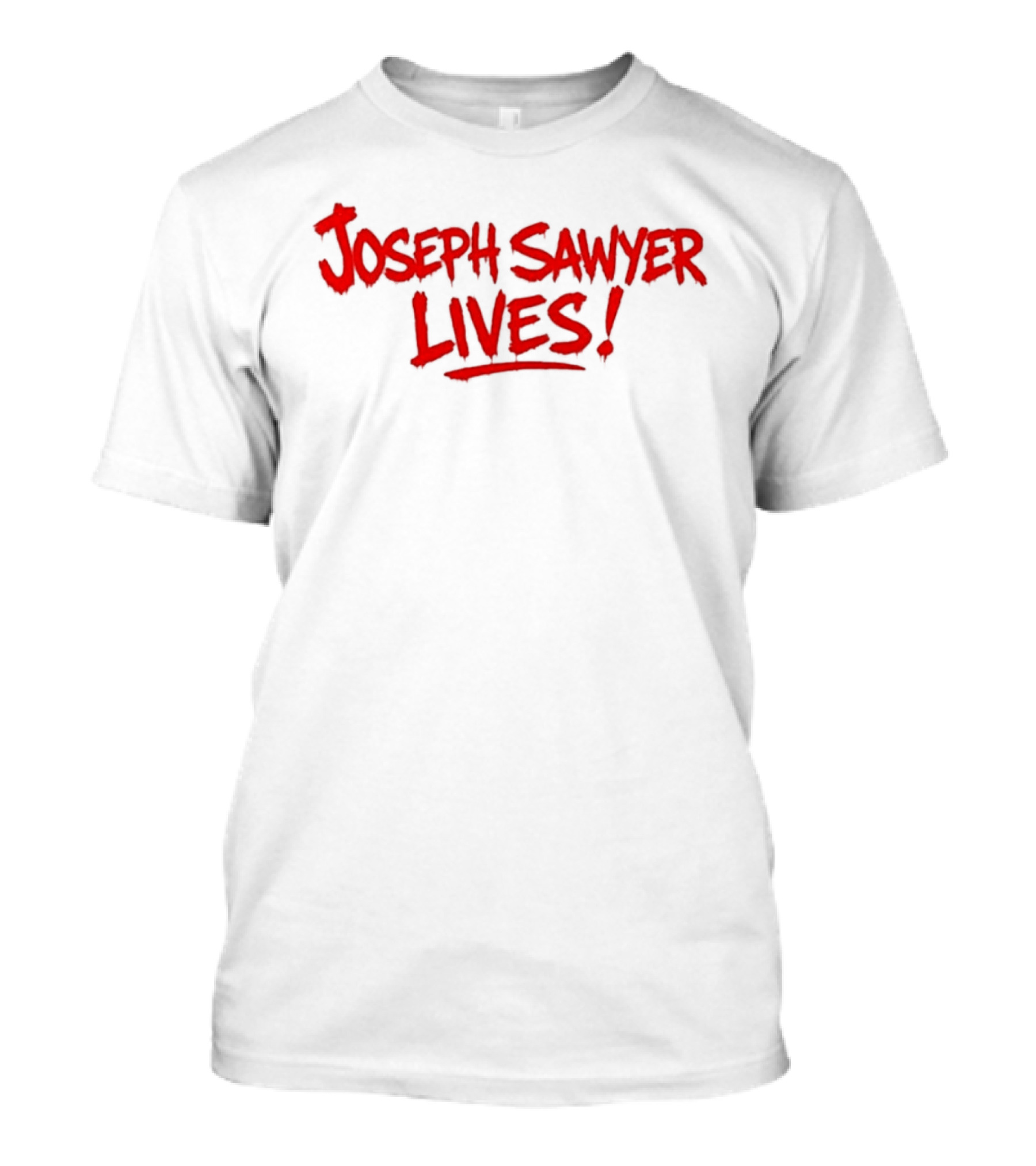 Joseph Sawyer Lives Bold Red T-Shirt