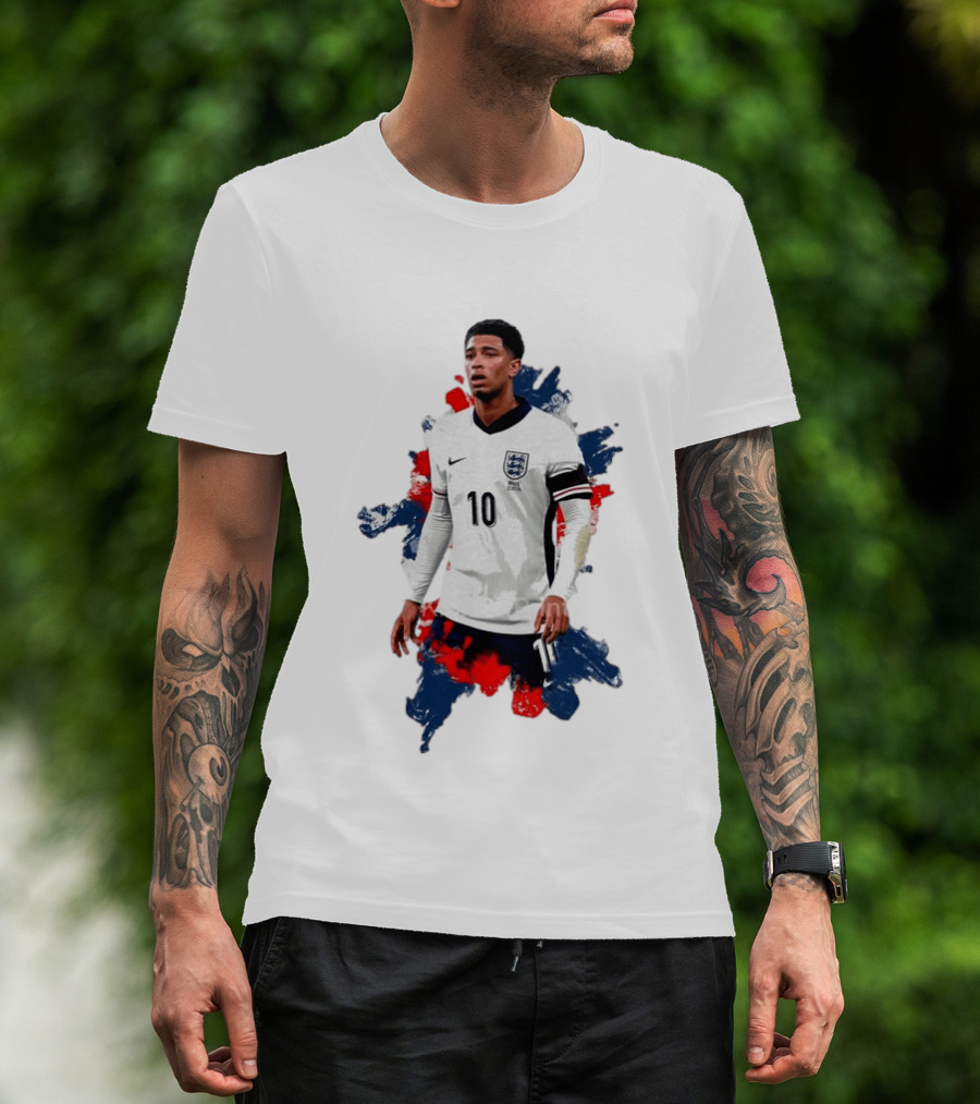 Jude Bellingham 10 England Football Team Captain T-Shirt
