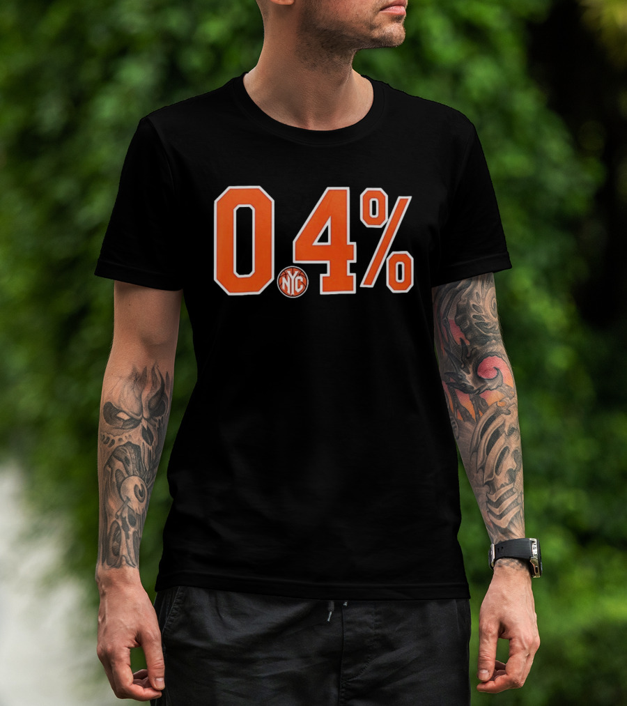 0.4 Percent NYC New York Knicks NBA T-Shirt