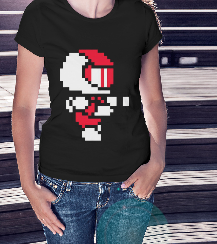 Arcade Pixel Racing Driver Fast Track Helmet Retro Game T-Shirt
