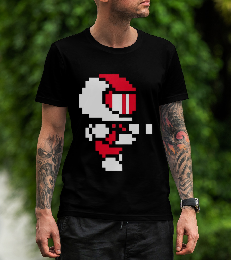 Arcade Pixel Racing Driver Fast Track Helmet Retro Game T-Shirt