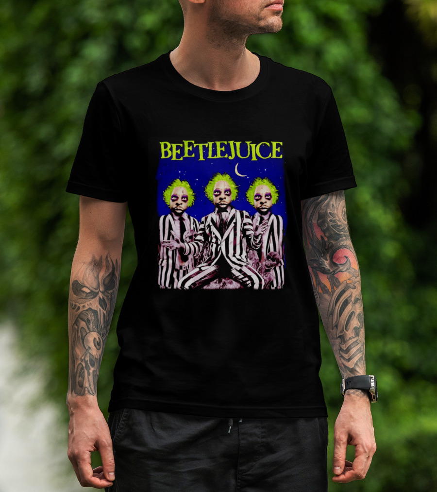 Beetlejuice Bootleg Triple Moon Gothic T-Shirt