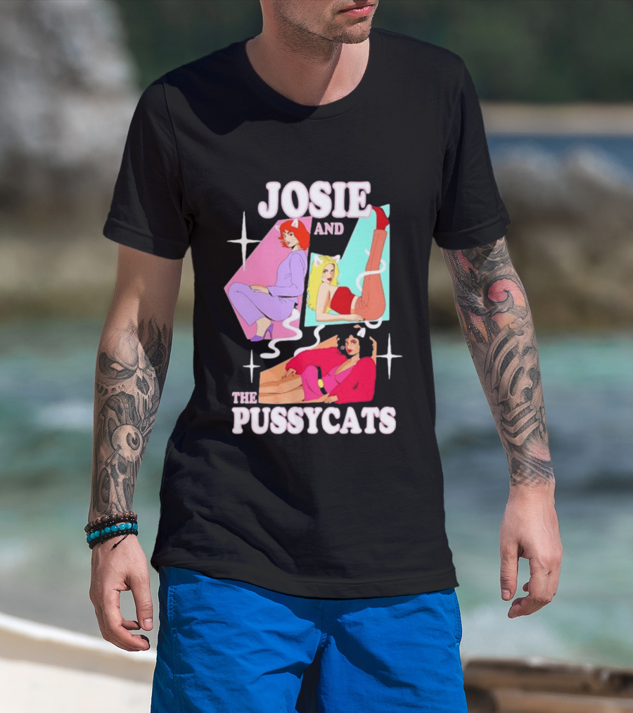 Josie And The Pussycats Valerie Brown Melody Valentine Vintage Cartoon Fashion T-Shirt