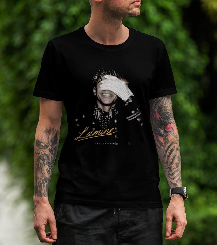 Lamine Camara Sparkling Diamond Glove The Rise Has Begun T-Shirt