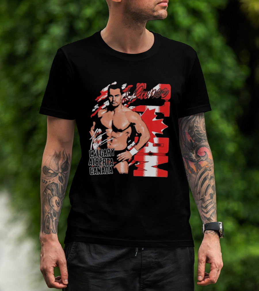 Lance Storm Calgary Alberta Canada Wrestling Icon Red Maple Leaf T-Shirt